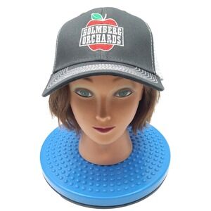 Black Mesh Trucker Hat HOLMBERG ORCHARDS Baseball Cap Adjustable Snap Back OURAY